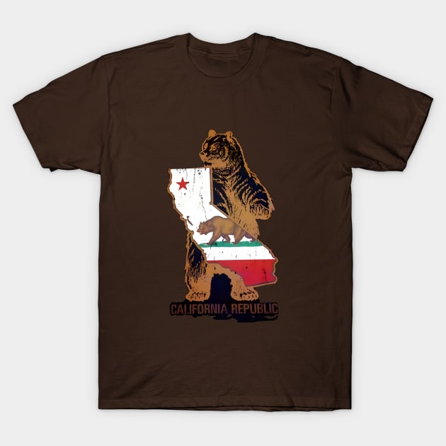 California State Flag T-Shirt by Rogue Clone